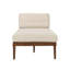 Chaise longue en tissu Sarom avec traversin-71521100