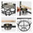 72'' extended metal bird playstand with wheels, Open&Movable Playstand for floor