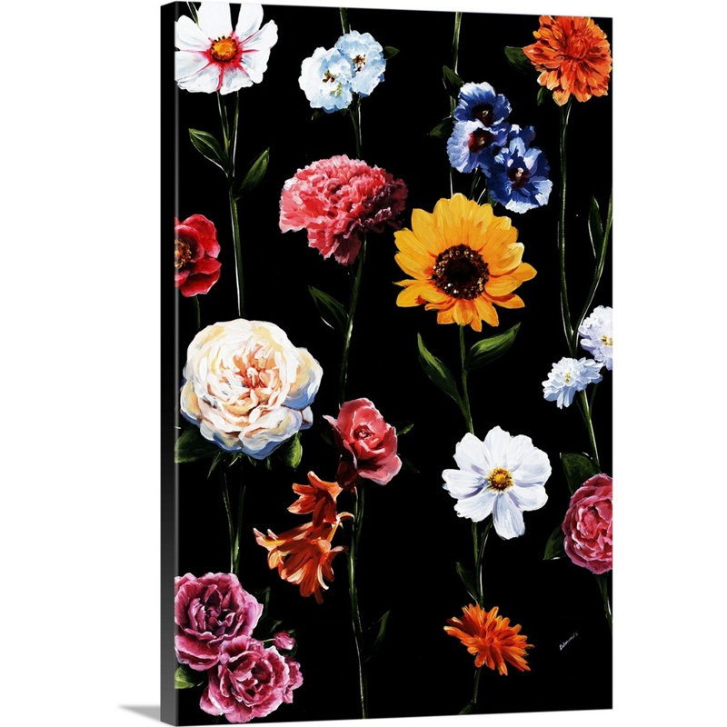« jardin antique », peinture sur toile, Toile tendue, H 30 po x l 20 po x P 1,25 po