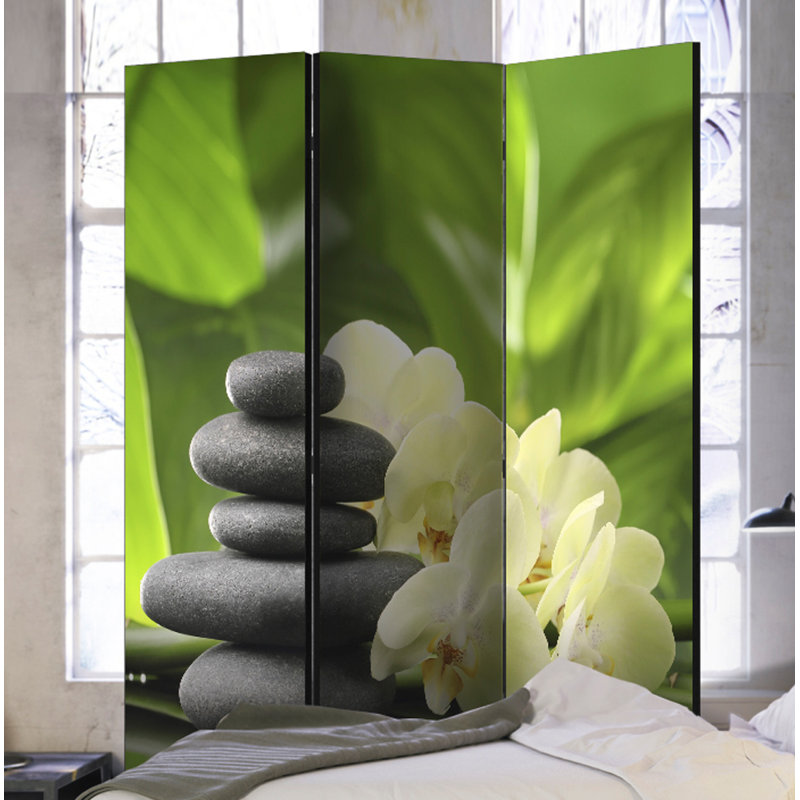 Makhzane Solid Wood Folding Room Divider, 3