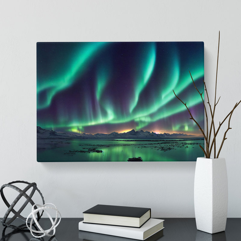 Carefree Northern Lights - Wrapped Canvas, 50cm H x 76cm W x 3cm D