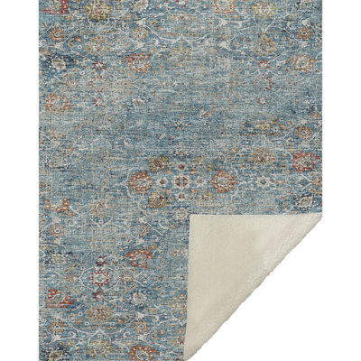 One Pixie Street Multi 50" x 70" Sherpa Throw Blanket, Multi