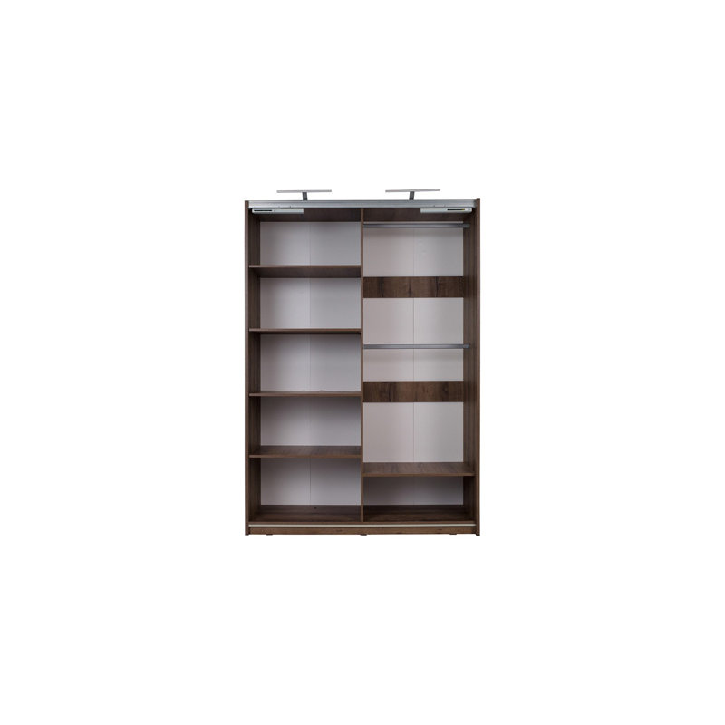Damiel 2 Door Solid + Manufactured Wood Wardrobe