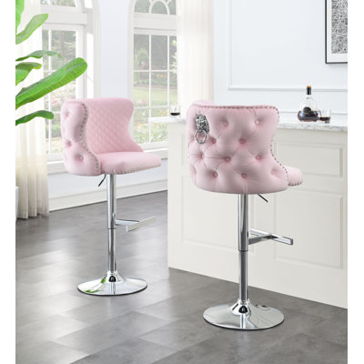 Tabouret de bar en velours