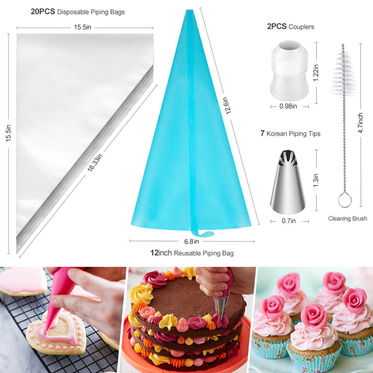 354 Pcs Cake Decorating Kit Supplies - Baking Accessories Cupcake