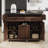 Kitchen Island With Trash Can Storage Cabinet, Kitchen Cart With Drop Leaf, Spice Rack, Towel Rack And Drawer, Rolling Kitchen Island On Wheels With Adjustable Shelf, Walnut Brown-522892429