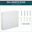 Armoires, armoire de salle de bain à miroir avec cadre double en acier 24 po x 22 po | Blanc neige | Minimaliste
