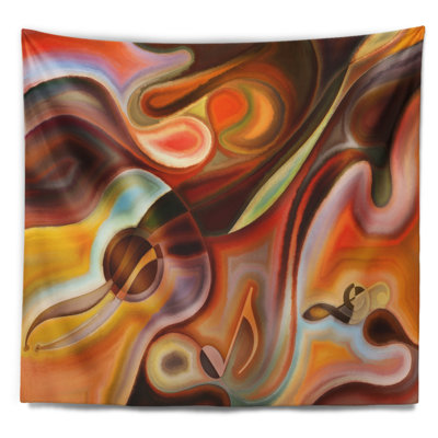 Rêves de musique abstraite tapisserie
