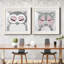 Hibou - ensemble de 2 peintures-271124425-271124477