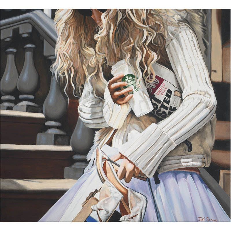 SJP par Jeff Schaub - peinture sur toile tendue
