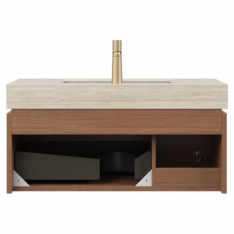 Armoire 36 po en chêne brun seulement