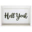 Hell Yeah Typography Moss Shadowbox by Oliver Gal