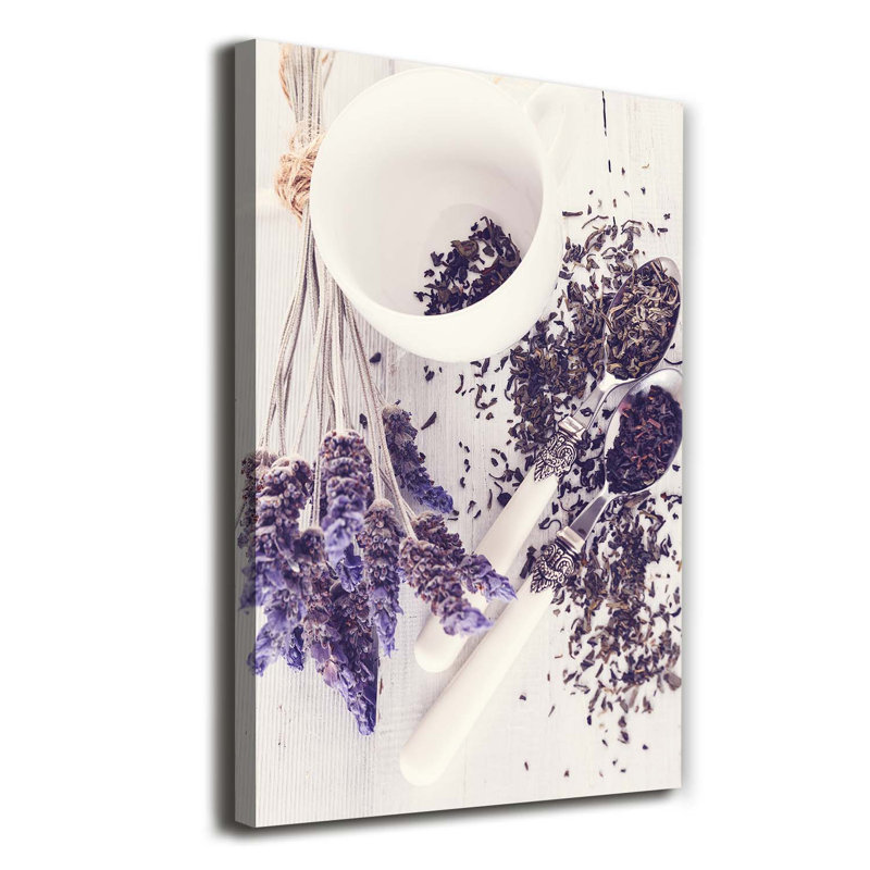 An Infusion Of Lavender - Wrapped Canvas Print
