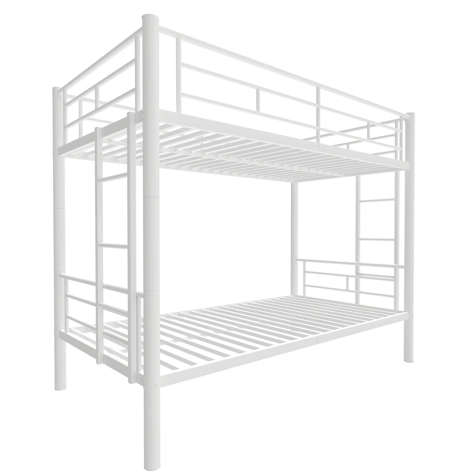 Isabelle & Max™ Bunk Bed with Ladder and high Guardrail, Metal Bunk Bed