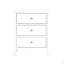 Table de chevet 3 tiroirs Luca - Blanc-224425964