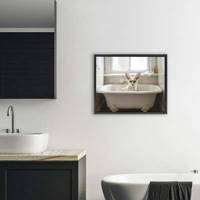 Big Ear Fox Bath Time Floating Frame, design by Sasha