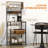 Kitchen Bakers Rack with Power Outlet and USB Charger