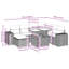Vidaxl Garden Sofa Set Brown