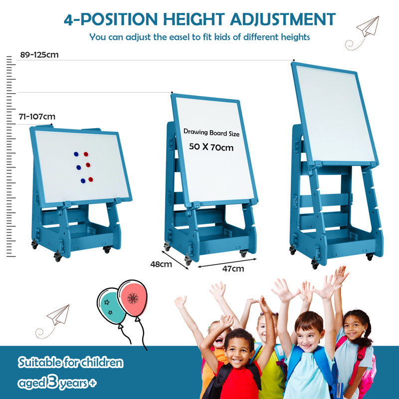 Eversole Adjustable Easel, Blue