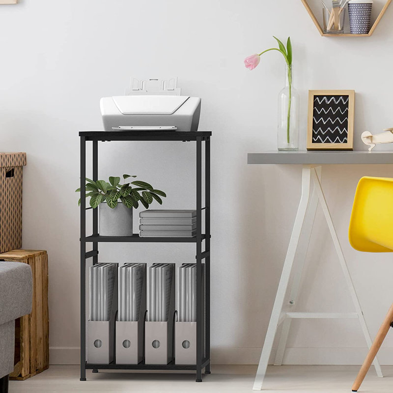 31.7 " H Media Shelves, Black