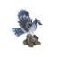 Blue Jay Wing Out on stump | Handcrafted Decorative Bird Statue for Home & Garden | Premium Polyresin, Weather-Resistant Indoor/Outdoor Decor