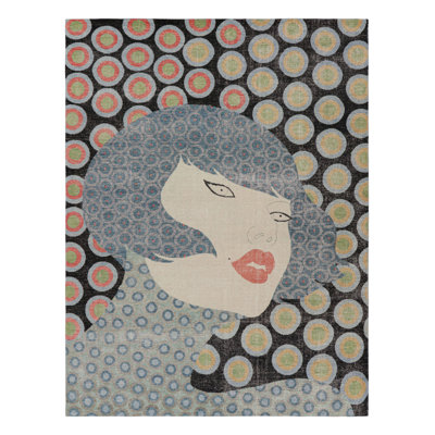 Rug & Kilim’S Modern Distressed Rug In Polychromatic Figural Pictorial
