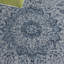 Tapis bleu marine / gris à motif oriental en polypropylène / polyester Amaura 8334-302591886