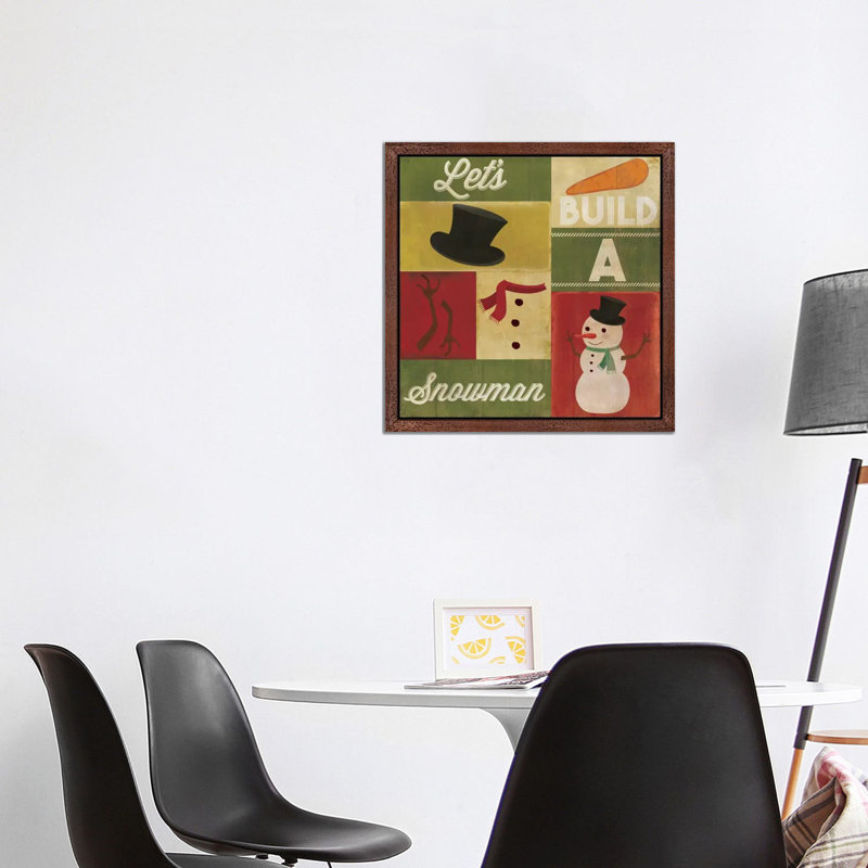 Print on Canvas, 45.72 cm H x 45.72 cm W, Brown Floater Framed