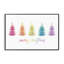 Rainbow Christmas Trees, art de la giclée encadrée par House Fenway-27411219-27411216