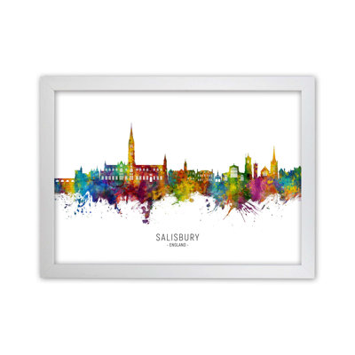 Salisbury England Skyline by Michael Tompsett - Print