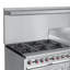 Cuisinière au propane commerciale de 60 po avec plaque chauffante de 24 po et rôtissoire en acier inoxydable (km-crbb60-lp)-119235589