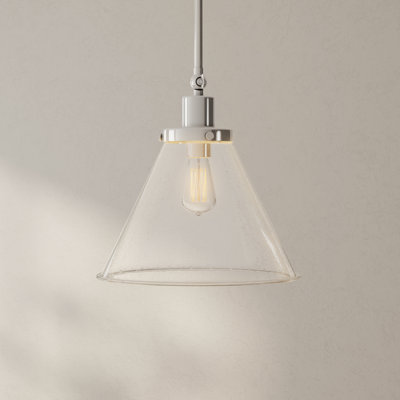 Luminaire suspendu conique 1 lumière