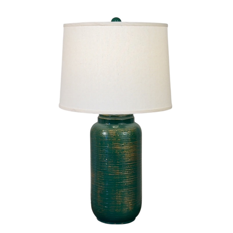Emerald/Gold Large Ginger Jar Table Lamp, Green/Gold