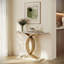 Console d'appoint, pieds d'entrée en métal luxueux, mobilier d'entrée haut de gamme