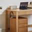 Simple Light Brown Household 2-drawer Writing Desk-1454919899
