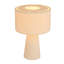Lampe de table en tissu et métal avec interrupteur en ligne