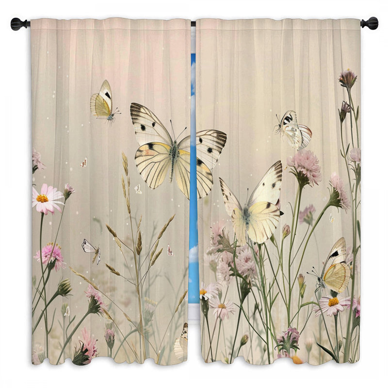 Kendral Room Darkening Curtain Pair, 40" W x 52" L