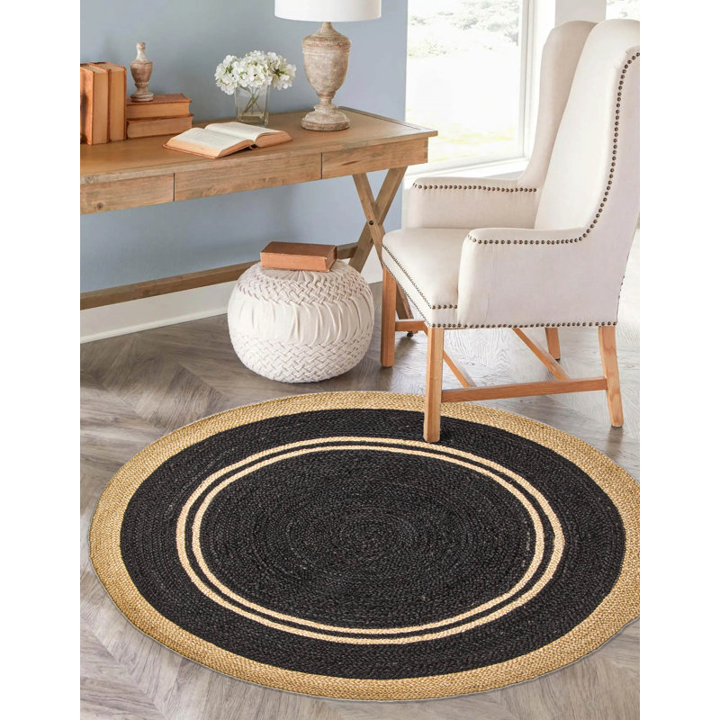 Palas Denizli Black Rug 3'10" x 3'10"
