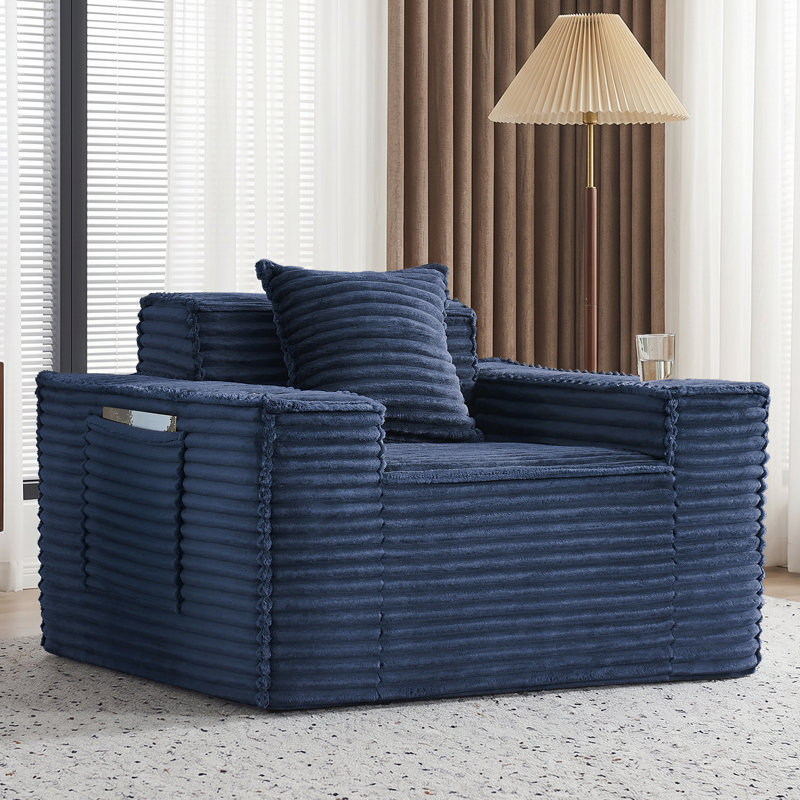 Canapé 43 po, Bleu