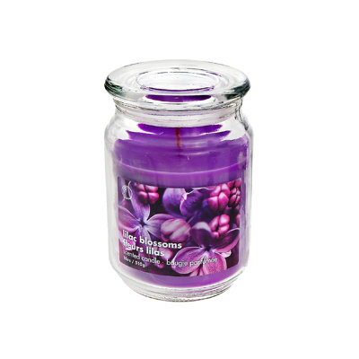Bougie en pot Lilas