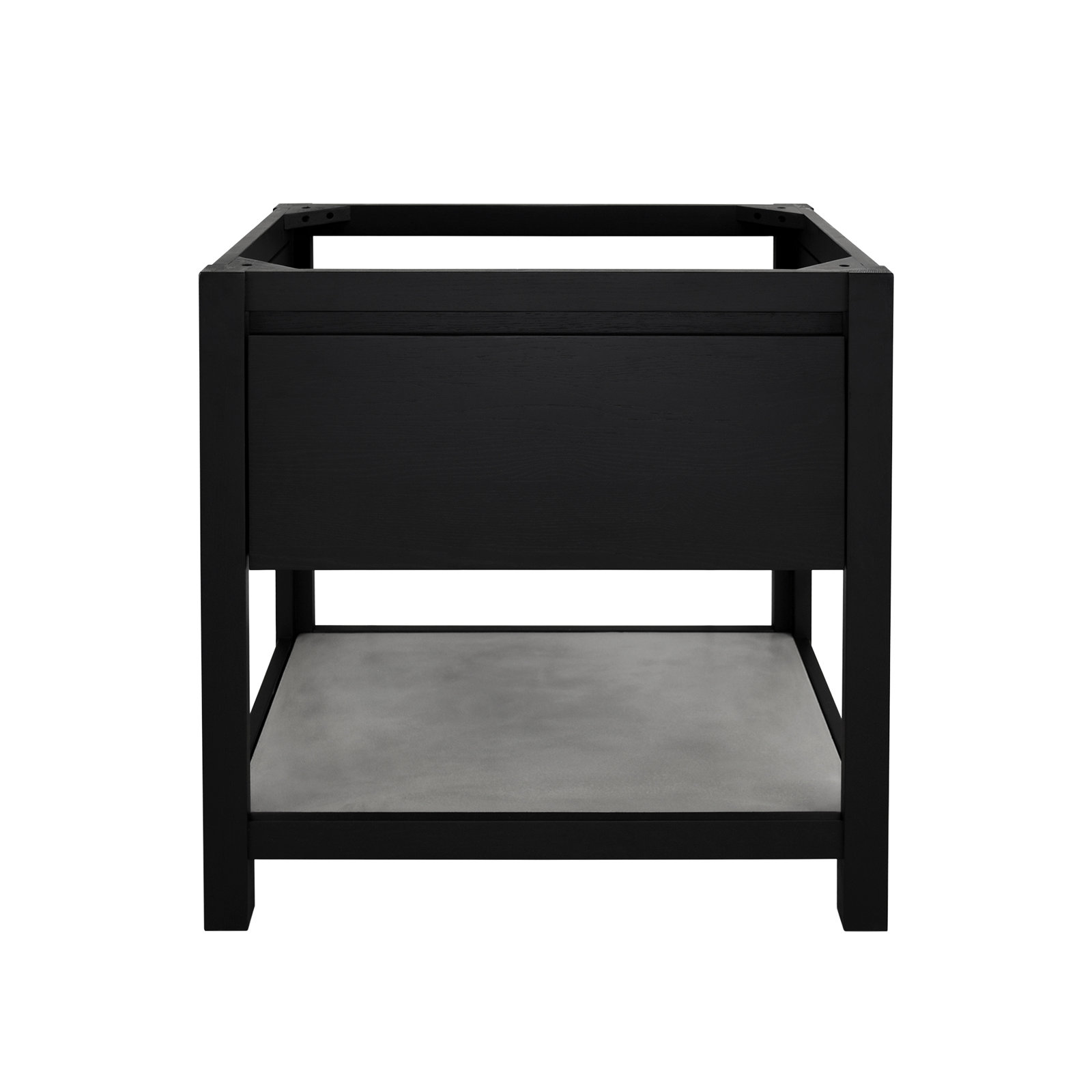 Solace 31" Single Bathroom Vanity, Ash, Ash, Midnight Oak