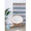 Tapis rayé bleu Hornersville-1677332791