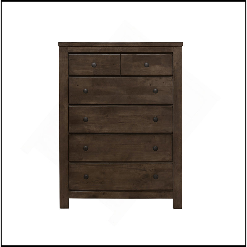 Brown 5-Drawer Chest