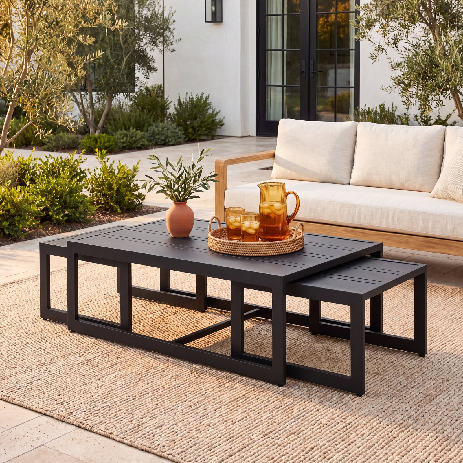 28'' Aluminum Outdoor Table Sets