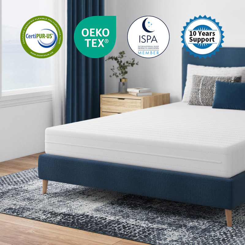 Anely 14 cm foam mattress with 7-zone support layer made of natural sponge, European Kingsize (160 x 200 cm)