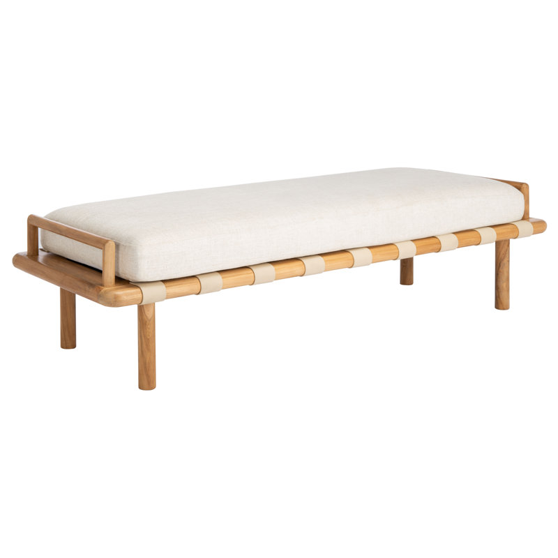 Constantine Upholstered Bench, Natural