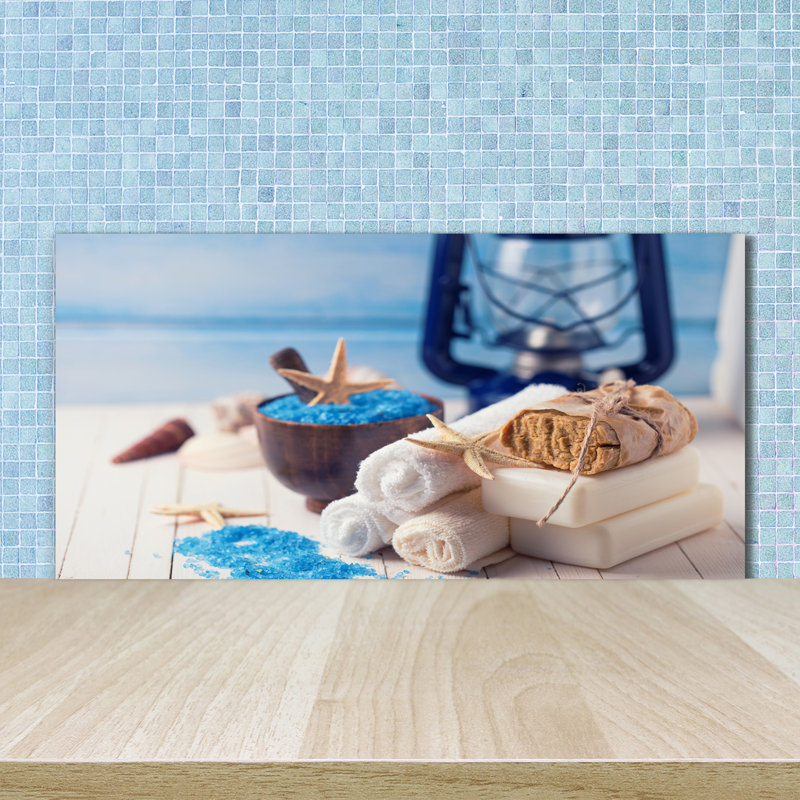 50cm W x 100cm L Glass Peel and Stick Panel
