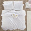 Ensemble d'édredon en polyester imprimé métallique avec coussin décoratif-114494926-114494925