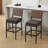 Counter height bar stools upholstered 26'' with Metal Frame-2104709662