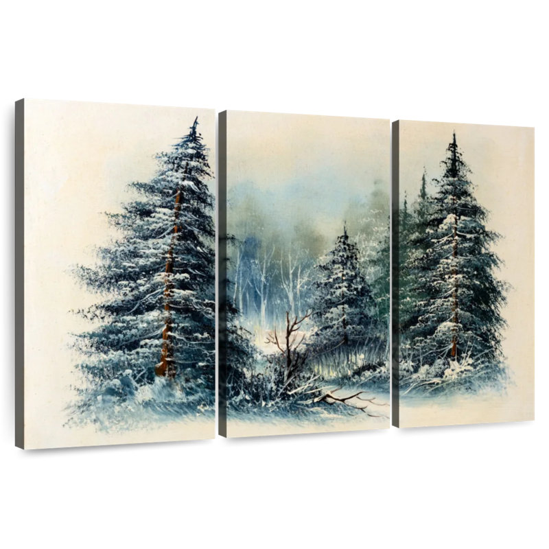 Harnek Winter Evergreen Forest, H 36 po x l 57 po